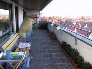 Terrasse im Januar