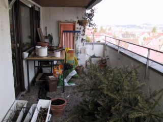 Terrasse im Januar